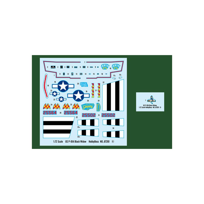 P-61A schwarzer Witwe 1/72 Kunststoffebene Modell | Scientific-MHD