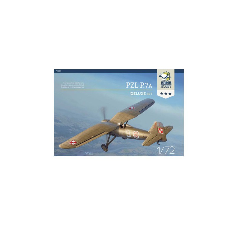 PZL Kunststoffebene Modell P.7A Deluxe Set 1/72 | Scientific-MHD