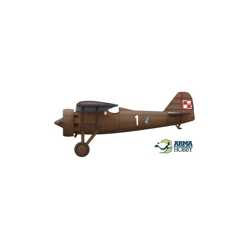 PZL Plastikflugzeugmodell P.7A Experte Set 1/72 | Scientific-MHD