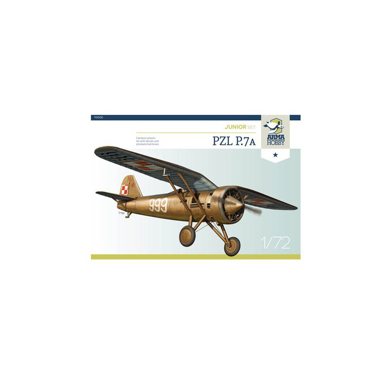 PZL Plastikebene Modell P.7A Junior Set 1/72 | Scientific-MHD