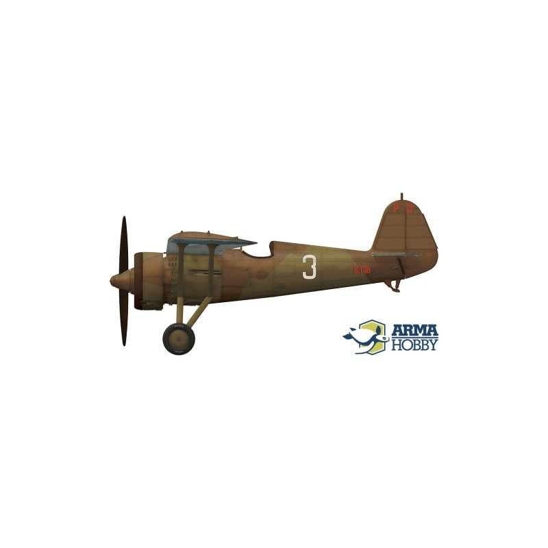PZL Plastikflugzeugmodell P.11c Experte Set 1/72 | Scientific-MHD