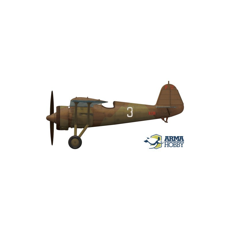 PZL Plastikflugzeugmodell P.11c Experte Set 1/72 | Scientific-MHD