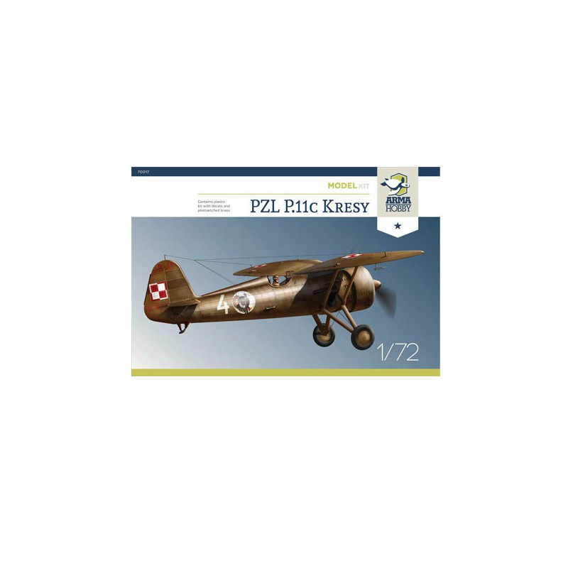 PZL Kunststoffebene Modell P.11c Kresy Modell Kit 1/72 | Scientific-MHD