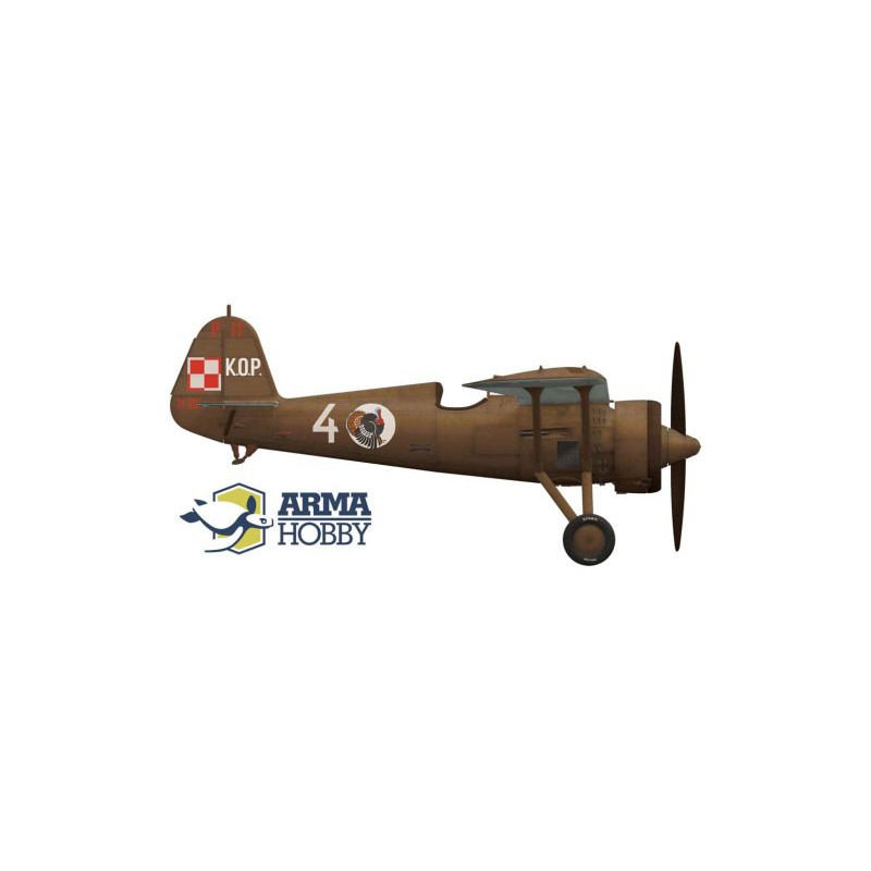 PZL Kunststoffebene Modell P.11c Kresy Modell Kit 1/72 | Scientific-MHD