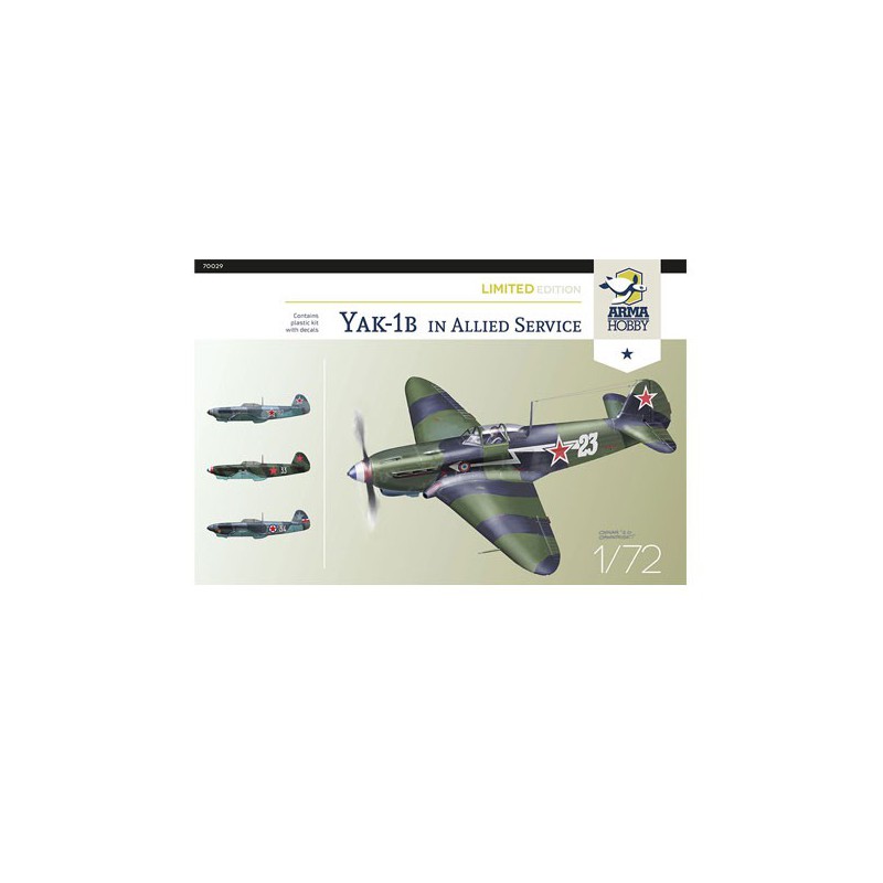 YAK-1B Kunststoffebene Modell Allied Fighter 1/72 | Scientific-MHD