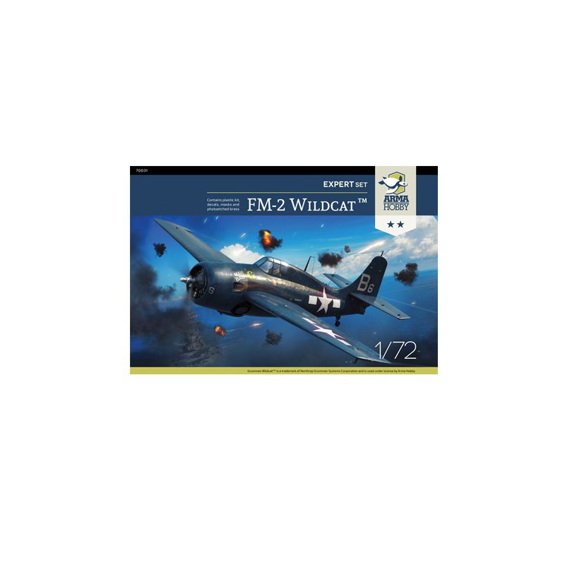 FM-2 Plastikflugzeug Modell Wildcat Expert Set 1/72 | Scientific-MHD