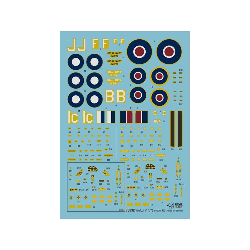 Wildcat Mk VI Modell Kit 1/72 Kunststoffebene Modell | Scientific-MHD