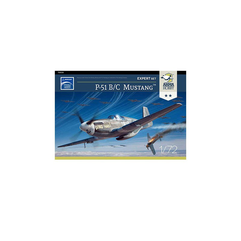 P-51 B/C Mustang Expert Set 1/72 Kunststoffebene Modell | Scientific-MHD