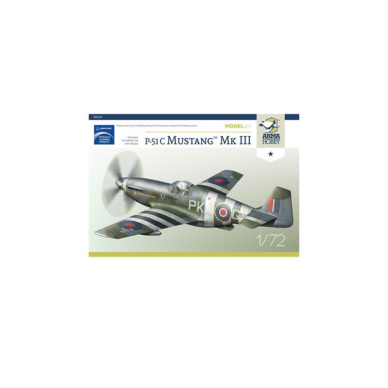 P-51 C Mustang Mk. III Modell Kit 1/72 Ebenenebene Modellmodell | Scientific-MHD