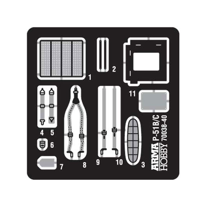 F-6C Mustang Plastic Airplane Expert Set 1/72 | Scientific-MHD