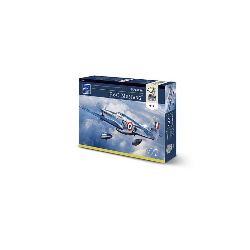 F-6C Mustang Plastic Airplane Expert Set 1/72 | Scientific-MHD