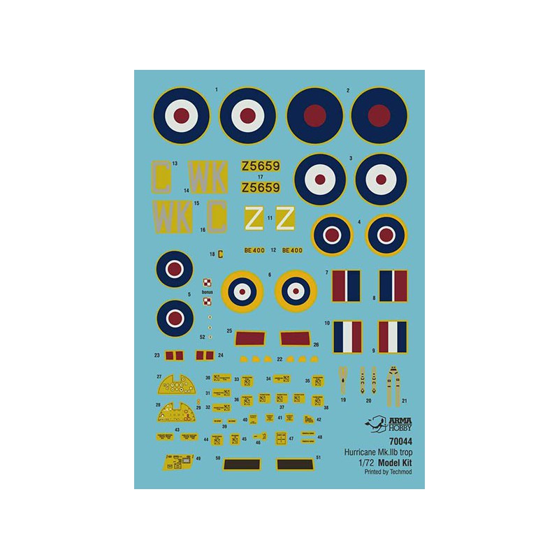 Hurricane Mk II B Plastikflugzeugmodell auch Modell Kit 1/72 | Scientific-MHD