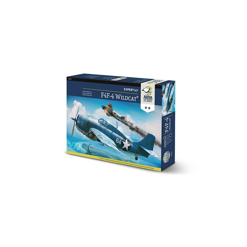 F4F-4 Plastikflugzeugmodell Wildcat Expert Set 1/72 | Scientific-MHD