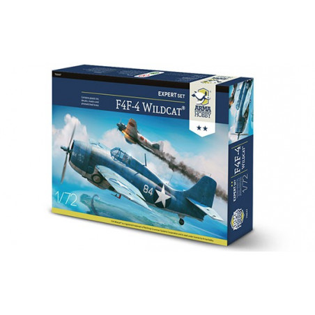 F4F-4 Plastikflugzeugmodell Wildcat Expert Set 1/72 | Scientific-MHD