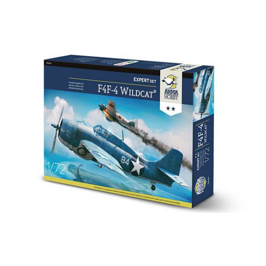 F4F-4 Plastikflugzeugmodell Wildcat Expert Set 1/72 F4F-4 Plastikflugzeugmodell Wildcat Expert Set 1/72 | Scientific-MHD