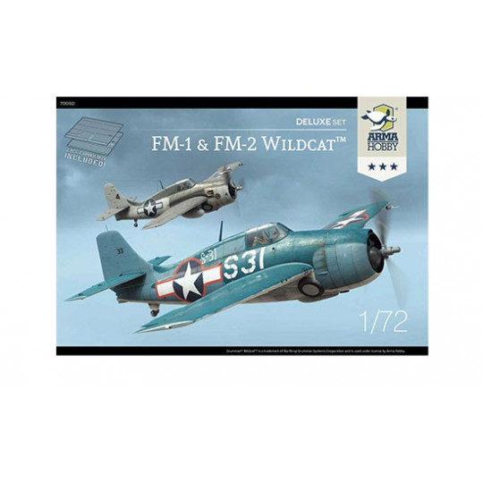 FM-1 & FM-2 Kunststoffebene Modell Wildcat Deluxe Set 1/72 | Scientific-MHD