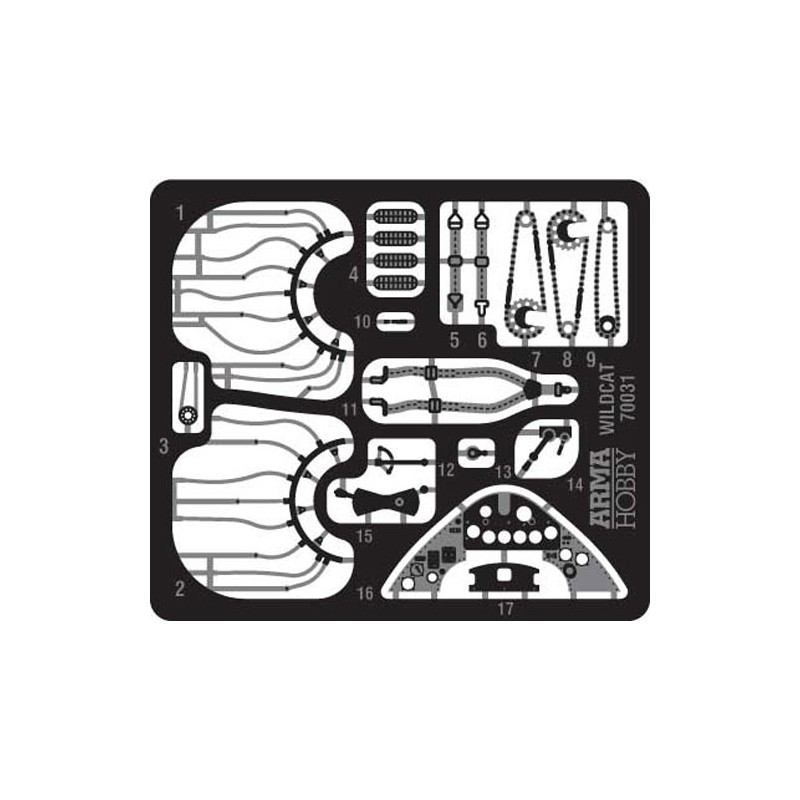 FM-1 & FM-2 Kunststoffebene Modell Wildcat Deluxe Set 1/72 | Scientific-MHD