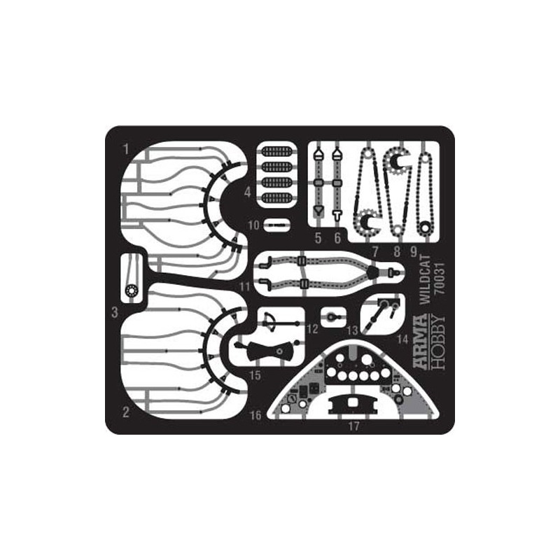 FM-1 & FM-2 Kunststoffebene Modell Wildcat Deluxe Set 1/72 | Scientific-MHD