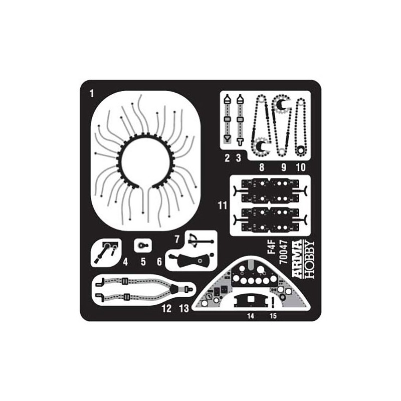 FM-1 & FM-2 Kunststoffebene Modell Wildcat Deluxe Set 1/72 | Scientific-MHD