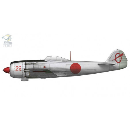 Nakajima Ki-84 Hayate Set 1/72 Kunststoffebene Modell | Scientific-MHD