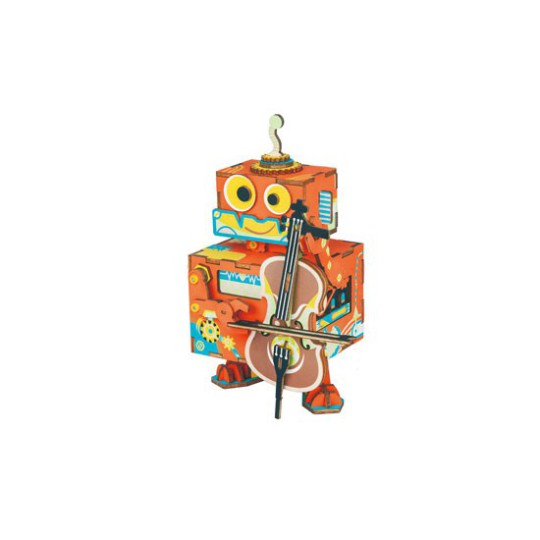 Einfache mechanische 3D -Puzzle für den Modell des Cellistenroboters Einfache mechanische 3D -Puzzle für den Modell des Cellistenroboters | Scientific-MHD