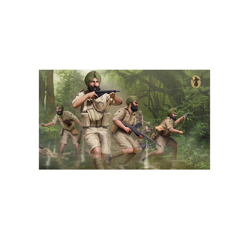 Indische Infanterie -Figur im Zweiten Weltkrieg 1/72 | Scientific-MHD
