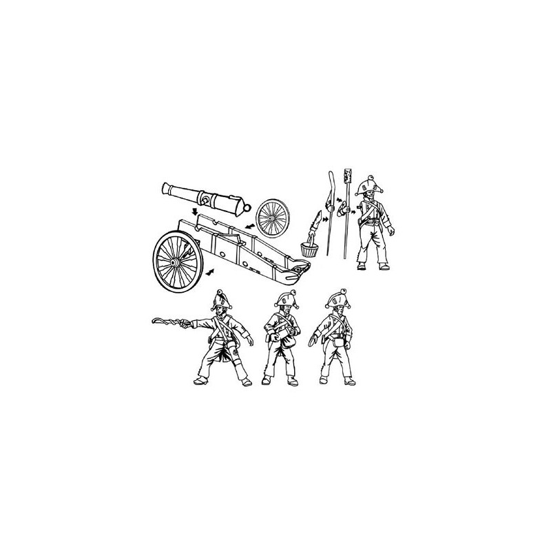 Prusian Artillerie Figur 1806 1/72 | Scientific-MHD