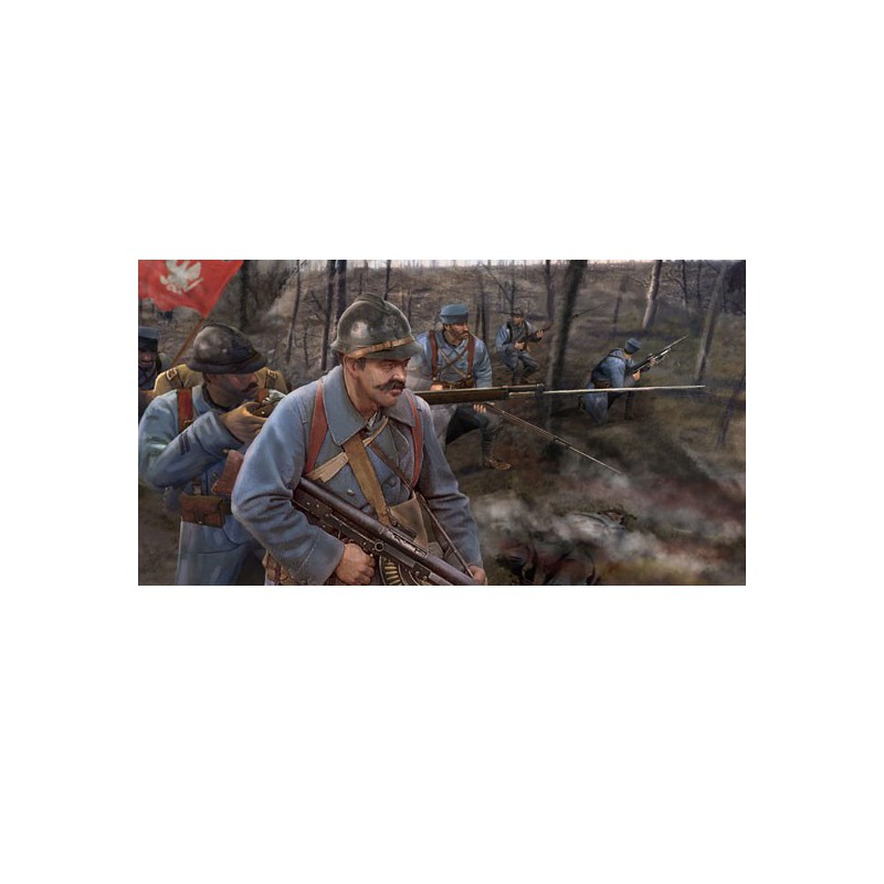 Polnische Infanterie -Figur im Ersten Weltkrieg 1/72 | Scientific-MHD