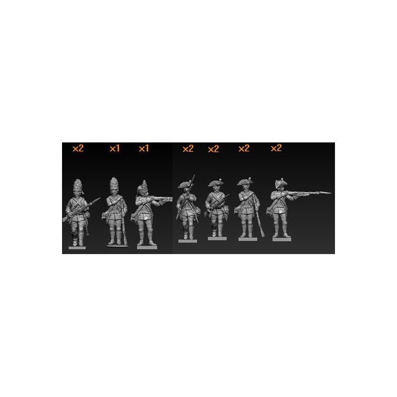 Sieben Jahre Krieg Österreichische Figur Aktion 1/72 | Scientific-MHD