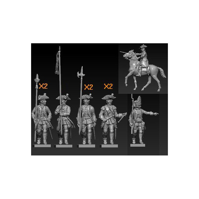 Sieben Jahre Krieg Österreichischer Kommando 1/72 Figurine | Scientific-MHD
