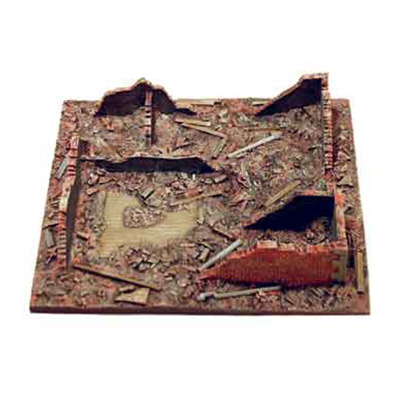 Diorama Mountte montiert und bemalt Ruinen von Kursk für 20/25mm | Scientific-MHD