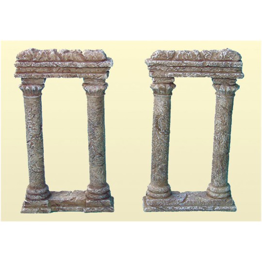 Berge Diorama -Modell und bemalte Säulen in Ruinen (2PCs) Berge Diorama -Modell und bemalte Säulen in Ruinen (2PCs) | Scientific-MHD