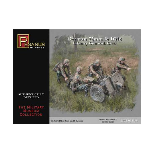 Kunststofftankmodell Deutsch 75 mm Ig18 1/72 | Scientific-MHD