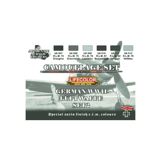 Acrylfarben Schattierungen Luftwaffe im Zweiten Weltkrieg Nr. 2 | Scientific-MHD