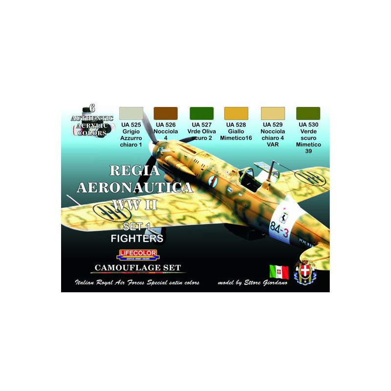 Acrylmalerei Regia aeronautica Zweiten Weltkrieg Set 1 | Scientific-MHD