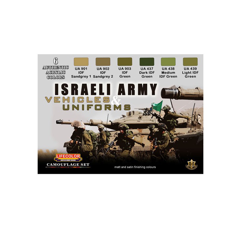 Acrylmalerei Set Armee Israel | Scientific-MHD