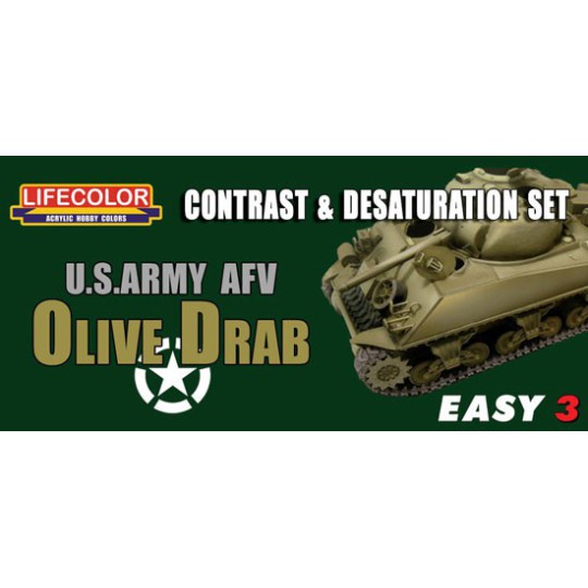 Acrylfarbe Easy 3 US Army Olive Drac | Scientific-MHD
