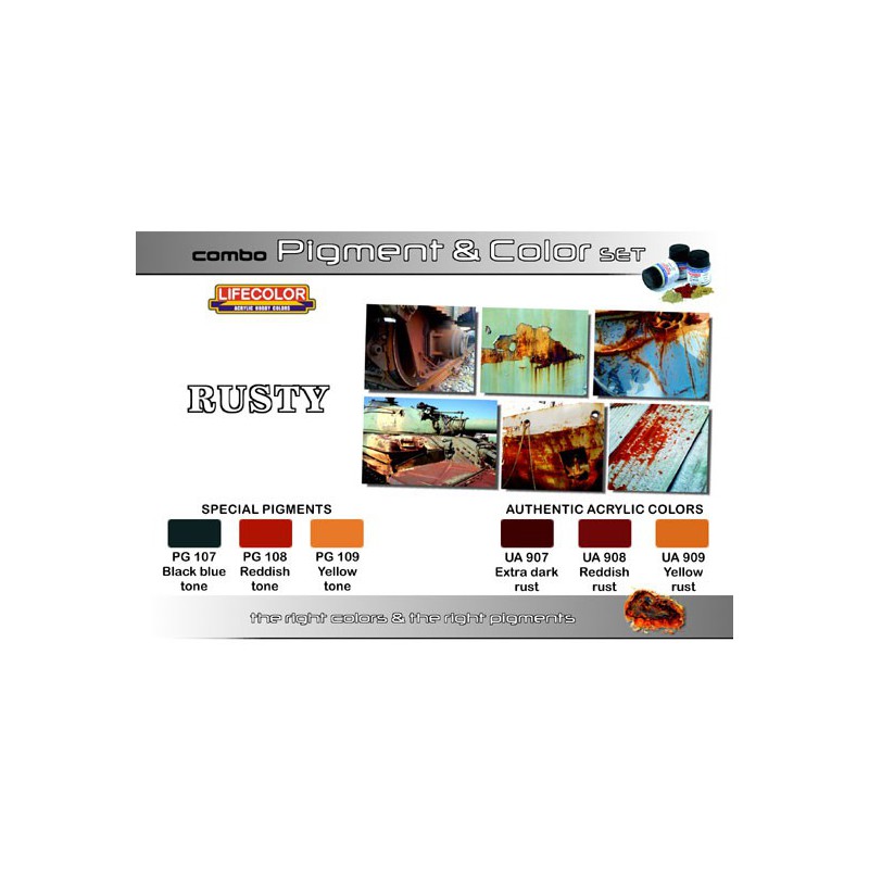 Acrylfarben und rostige Pigmente | Scientific-MHD