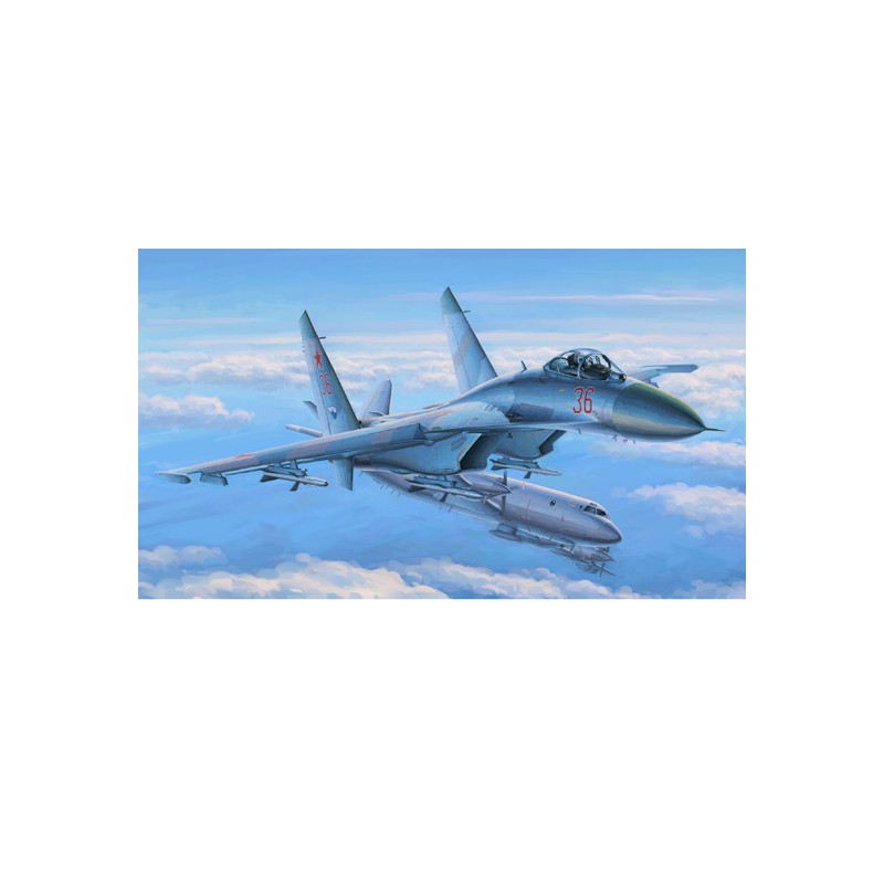 SU-27 Plastikflugzeugmodell Flanker früh 1/48 | Scientific-MHD