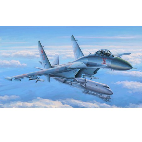 SU-27 Plastikflugzeugmodell Flanker früh 1/48 | Scientific-MHD SU-27 Plastikflugzeugmodell Flanker früh 1/48 | Scientific-MHD