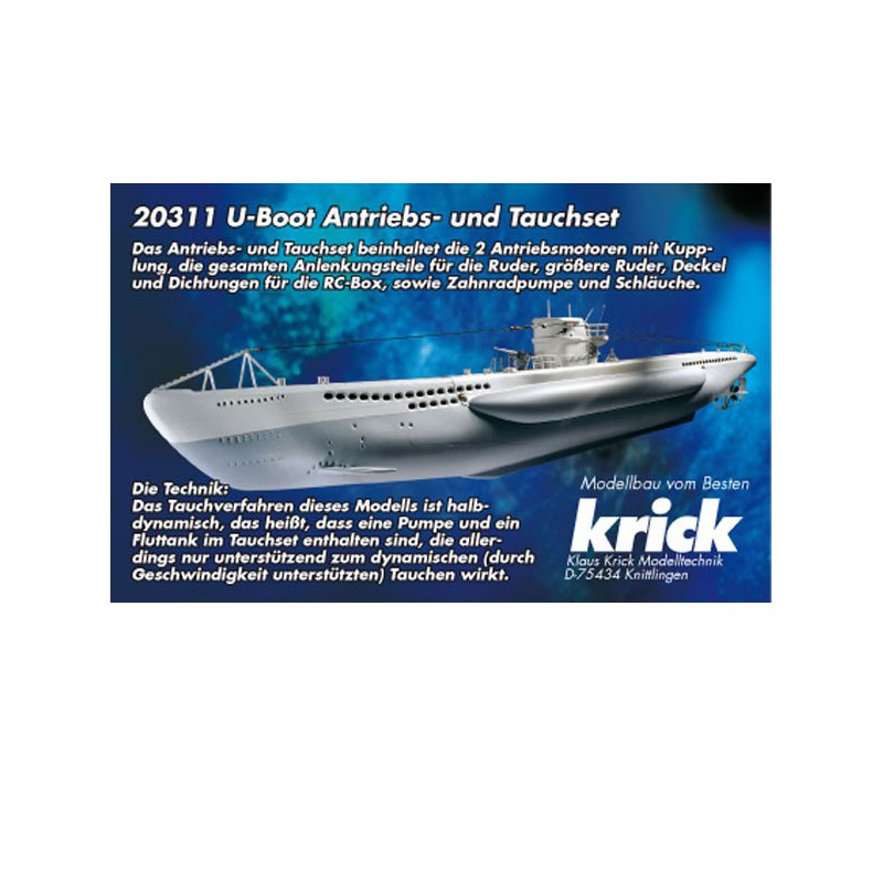 Funkgesteuerte Elektromotorisierung U-Boot | Scientific-MHD