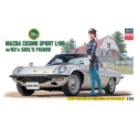 Mazda Cosmo Sport L10B Plastikautoabdeckung mit Figur | Scientific-MHD