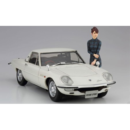 Mazda Cosmo Sport L10B Plastikautoabdeckung mit Figur | Scientific-MHD