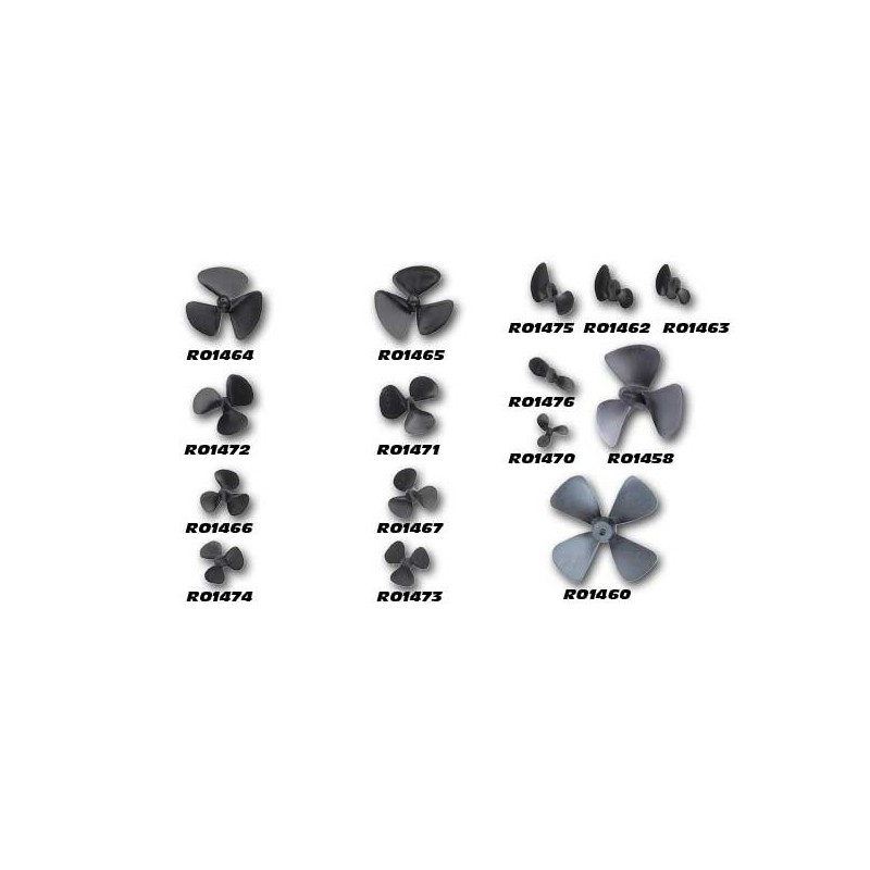 Radiodischettiertes Boot Zubehör Triple Propeller 35 mm Rotation auf der rechten Seite | Scientific-MHD