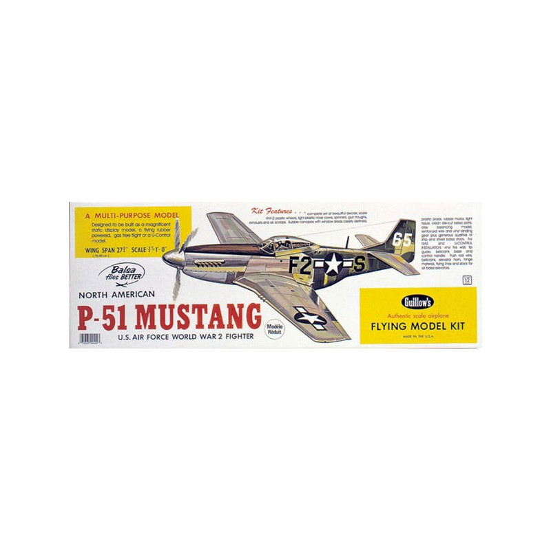 Kostenloser funkfreies Flugflugzeug P-51 Mustang | Scientific-MHD