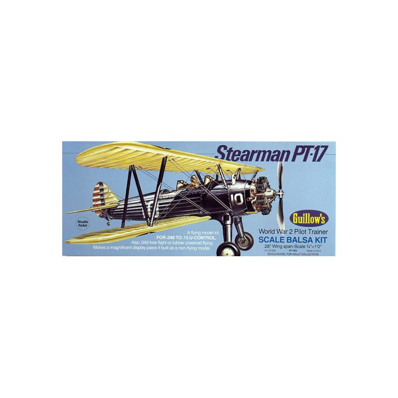Stearman Pt -17 Freiflugflugzeug | Scientific-MHD