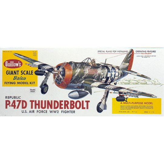 Kostenloses funkfreies Flugflugzeug P47-D Thunderbolt | Scientific-MHD