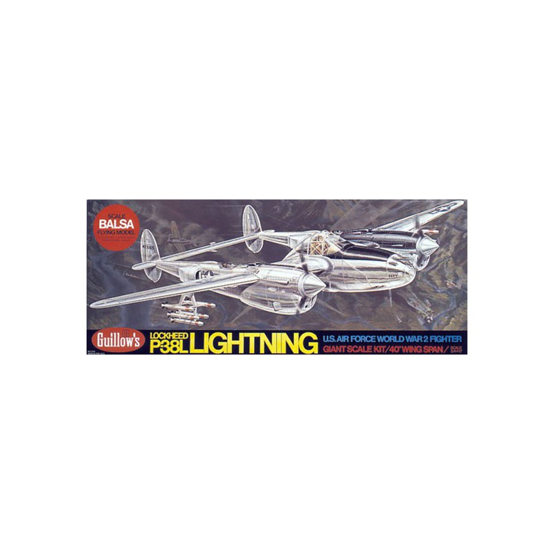 Kostenloser funkfreier Flugflugzeug P-38 Lightning | Scientific-MHD