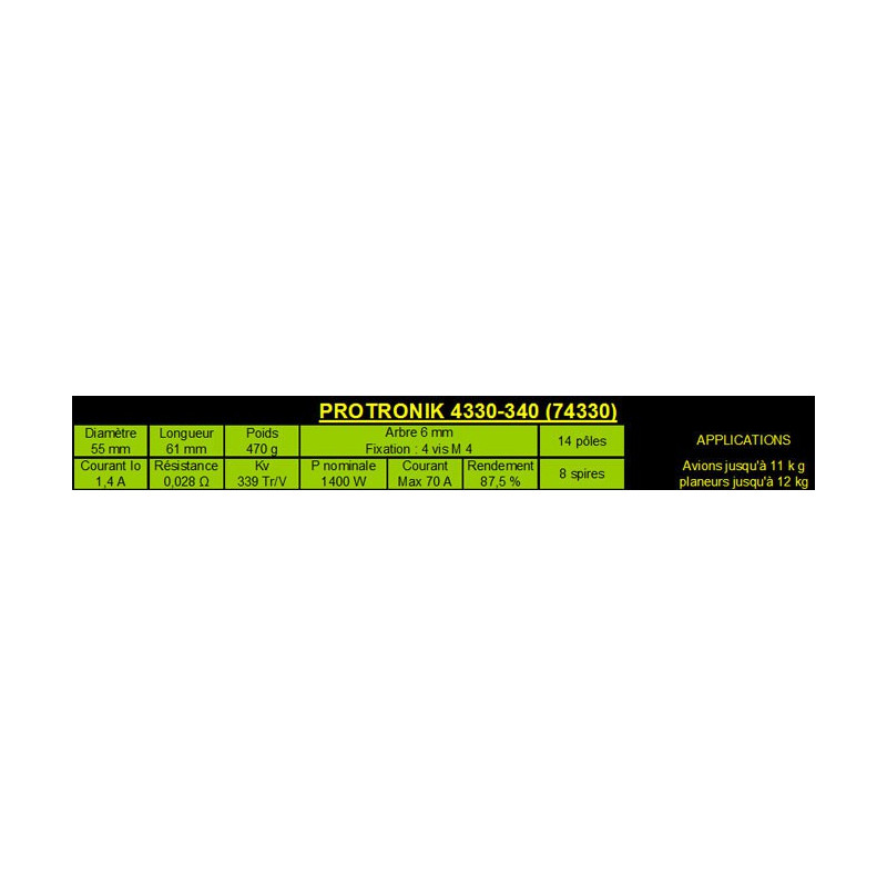 Elektromotor DM4330 KV340 Motor | Scientific-MHD