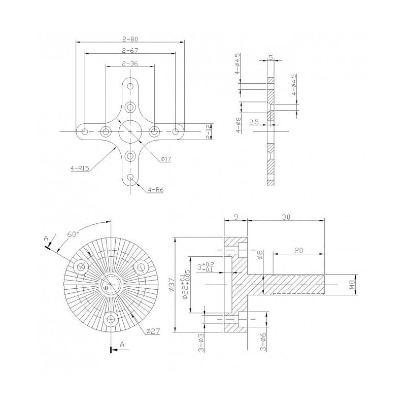 Elektromotor DM4330 KV340 Motor | Scientific-MHD